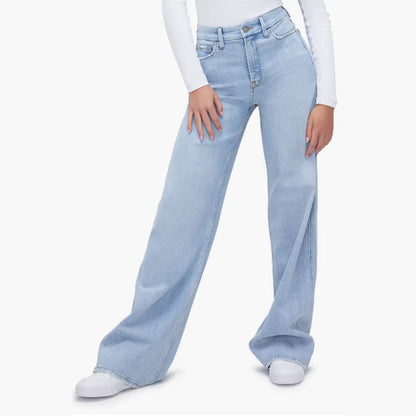 Casual loose straight leg jeans